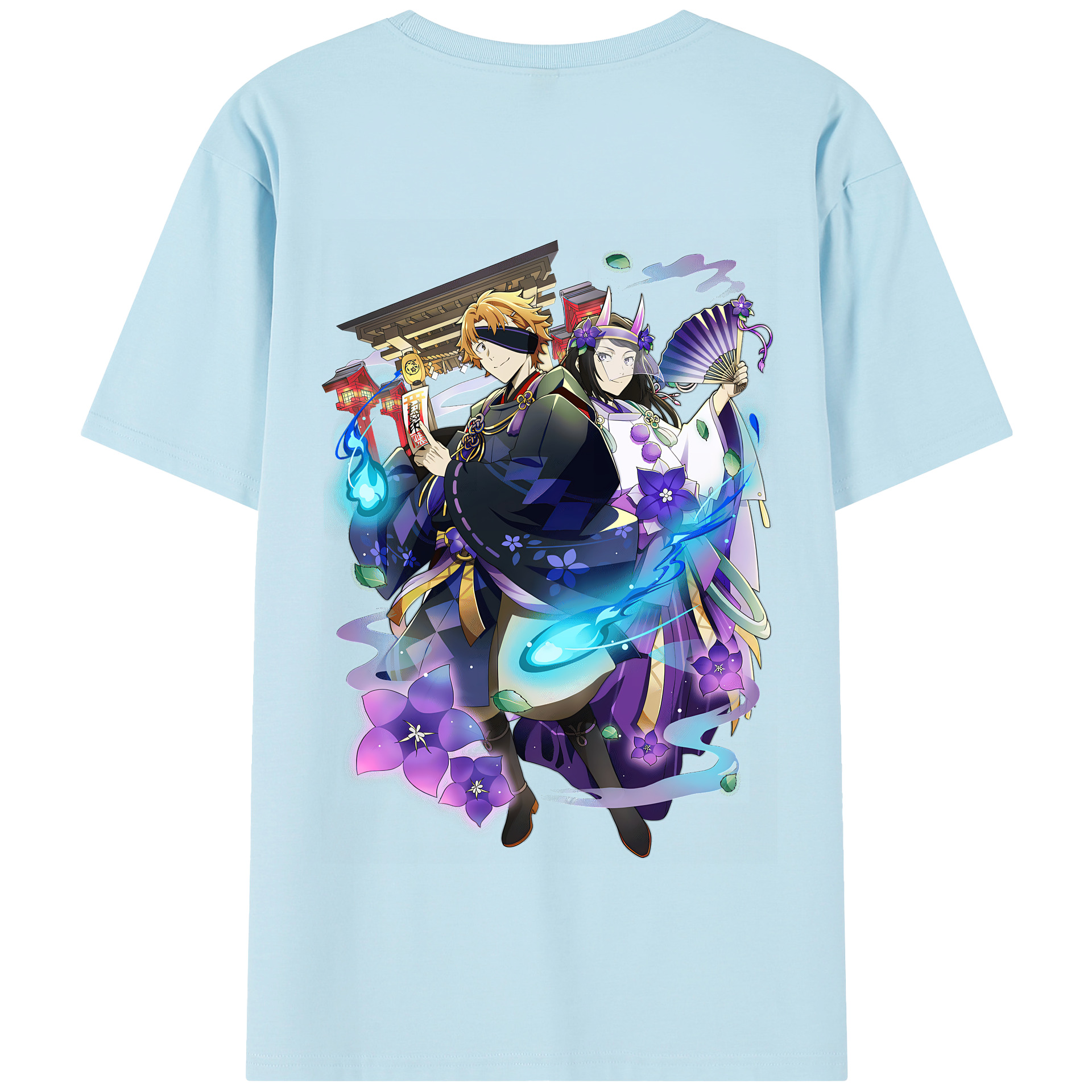 （画像用） 文豪ストレイドッグス Bungo Stray Dogs 綿100％半袖Tシャツ（背面プリント）